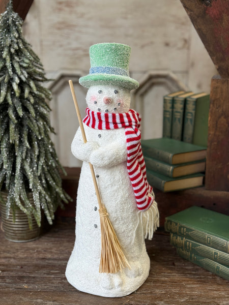 Chimney Sweep Snowman | 17" | NOT CURRENTLY IN STOCK-New For Holiday 2026!