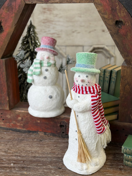 Chimney Sweep Snowman | 17" | NOT CURRENTLY IN STOCK-New For Holiday 2026!