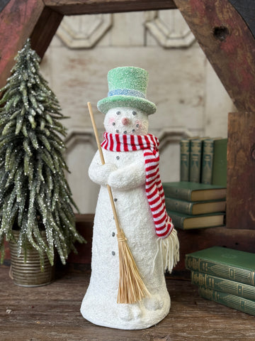 Chimney Sweep Snowman | 17" | NOT CURRENTLY IN STOCK-New For Holiday 2026!