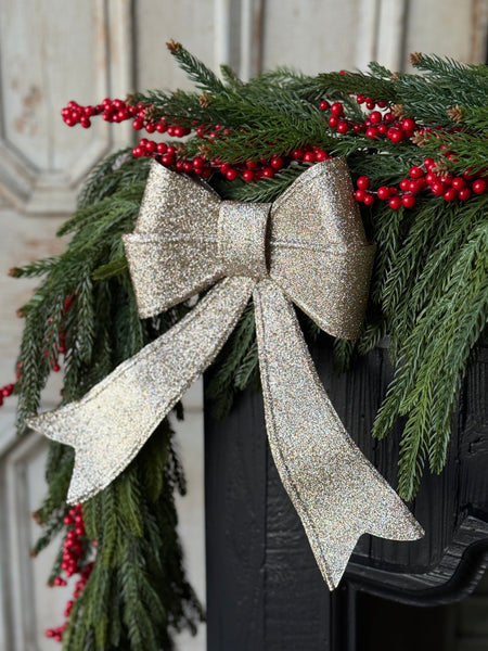 Sparkling Sashes Bow | 11.75" | NOT CURRENTLY IN STOCK-New For Holiday 2026!