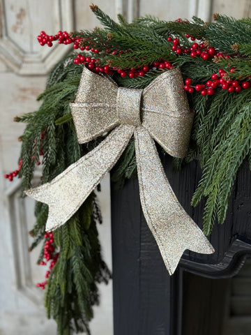 Sparkling Sashes Bow | 11.75" | NOT CURRENTLY IN STOCK-New For Holiday 2026!