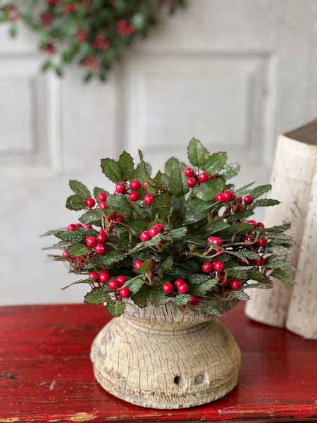 Holly Half Sphere w/ Berry | 10" | SOLD OUT