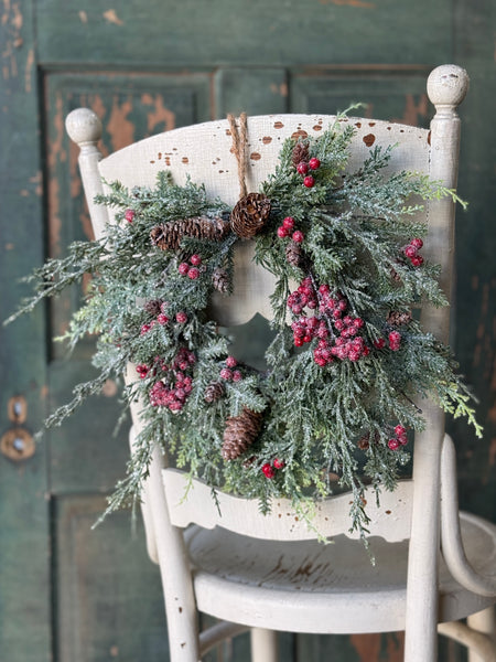 Divinity Berry Hanging Wreath | 14" | NOT CURRENTLY IN STOCK-New For Holiday 2026!