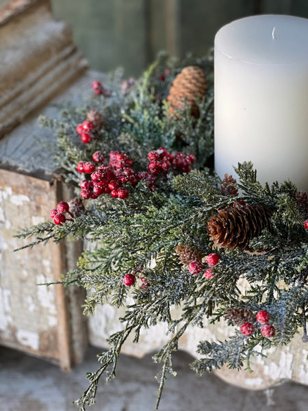 Divinity Berry Cedar Candle Ring | 18" | SOLD OUT