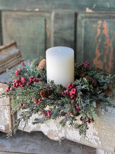Divinity Berry Cedar Candle Ring | 18" | SOLD OUT