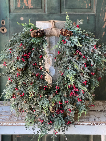 Divinity Berry Hanging Wreath | 28" | SOLD OUT