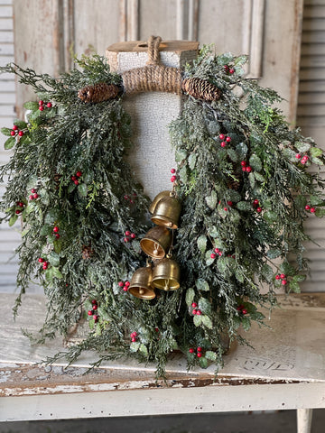 Holly Hill Cedar Hanging Wreath | 26" | SOLD OUT