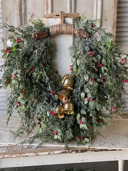 Holly Hill Cedar Hanging Wreath | 26" | SOLD OUT