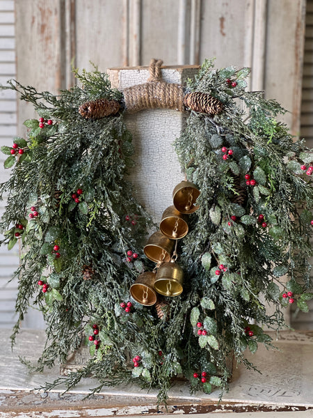 Holly Hill Cedar Hanging Wreath | 26" | SOLD OUT