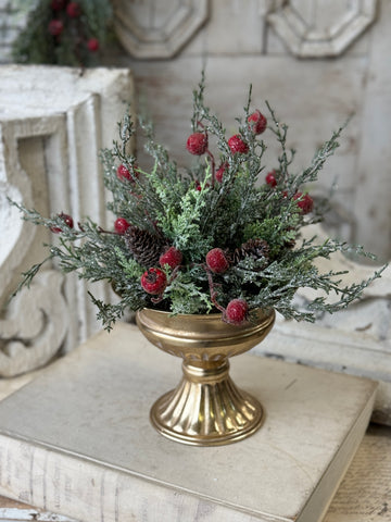 Shining Balsam Berry Half Sphere | 10" | NOT CURRENTLY IN STOCK-New For Holiday 2026!