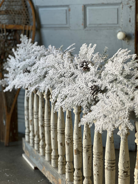 Snowy Hemingway Fir Garland | 6'