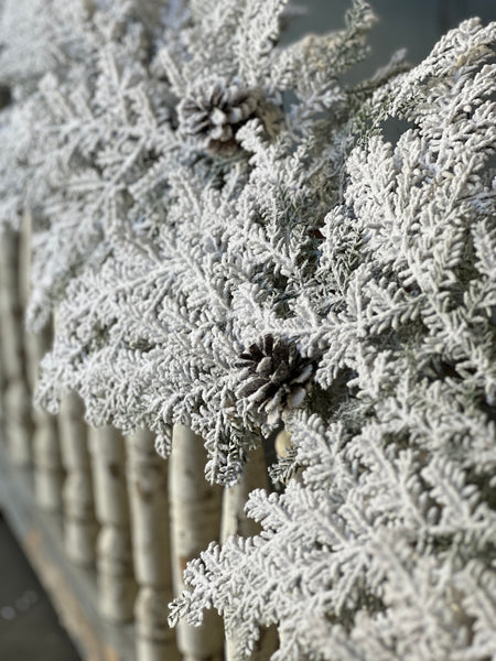 Snowy Hemingway Fir Garland | 6'