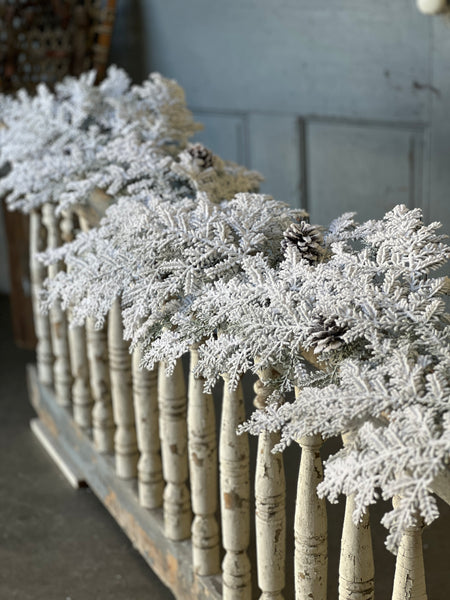 Snowy Hemingway Fir Garland | 6'