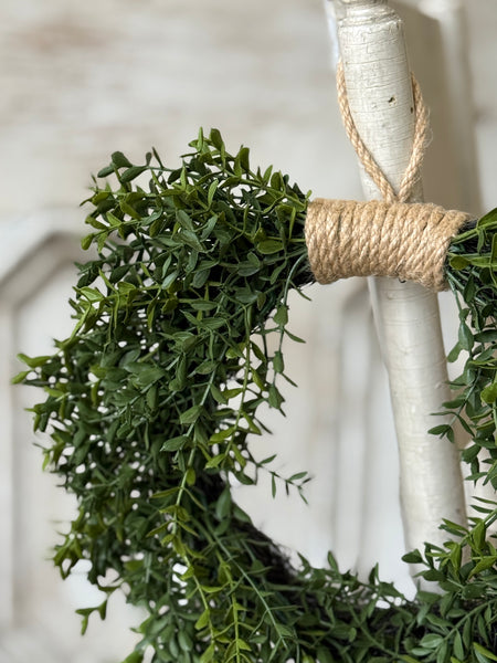 New England Boxwood Hanging Wreath | 11.5" | NOT CURRENTLY IN STOCK-New For Spring 2027!