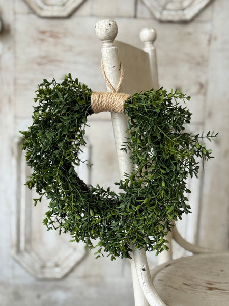 New England Boxwood Hanging Wreath | 11.5" | NOT CURRENTLY IN STOCK-New For Spring 2027!