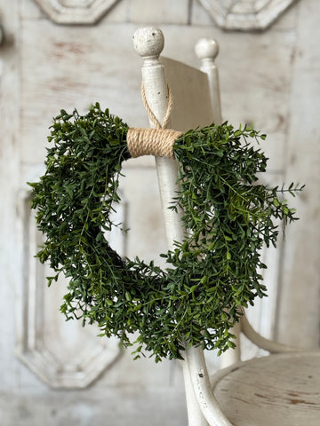 New England Boxwood Hanging Wreath | 11.5" | NOT CURRENTLY IN STOCK-New For Spring 2027!