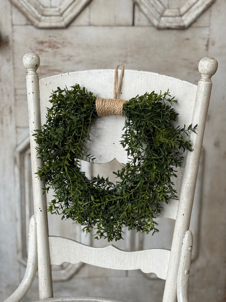 New England Boxwood Hanging Wreath | 11.5" | NOT CURRENTLY IN STOCK-New For Spring 2027!