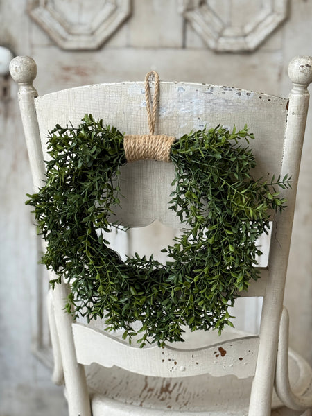 New England Boxwood Hanging Wreath | 11.5" | NOT CURRENTLY IN STOCK-New For Spring 2027!