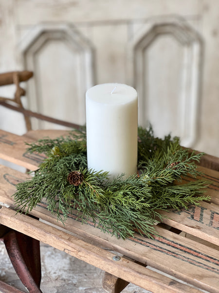 Telluride Spruce Candle Ring | 10" | SOLD OUT