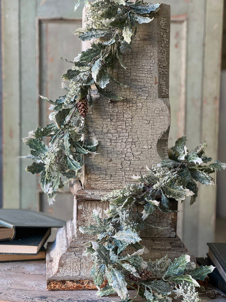 Iced Calgary Holly Garland | 6'