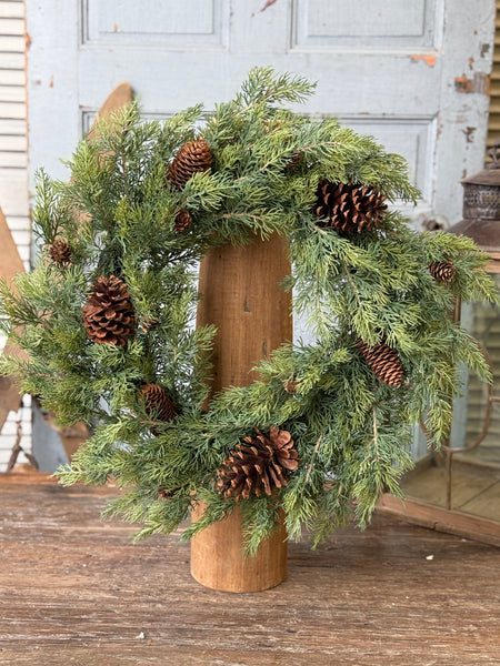 Longhope Cedar Wreath | 24" | NOT CURRENTLY IN STOCK-New For Holiday 2026!