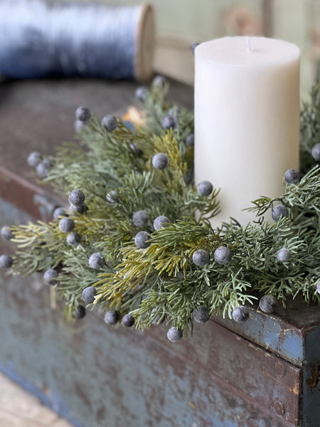 Midnight Juniper Candle Ring | 15" | Limited Stock - Last 54pcs!