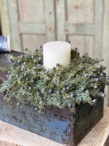 Midnight Juniper Candle Ring | 18"
