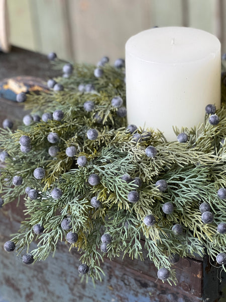 Midnight Juniper Candle Ring | 18"