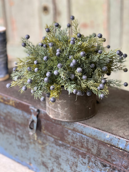 Midnight Juniper Half Sphere | 12"