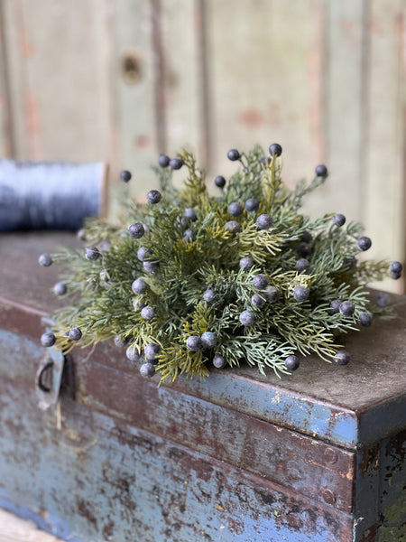 Midnight Juniper Half Sphere | 12"