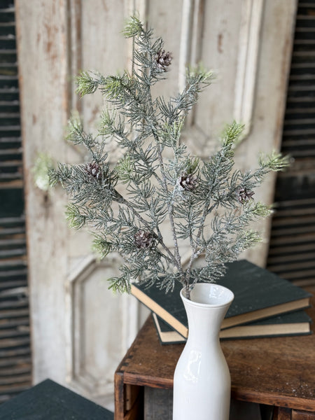 Glitter Laced Cedar Spray | 25.5" | NOT CURRENTLY IN STOCK-New For Holiday 2026!