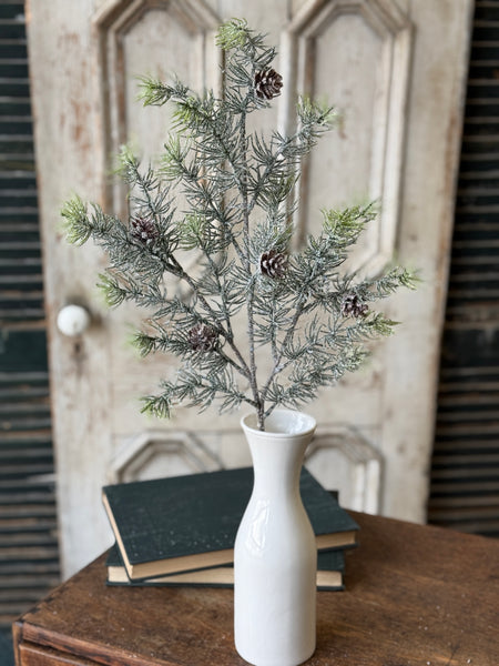 Glitter Laced Cedar Spray | 25.5" | NOT CURRENTLY IN STOCK-New For Holiday 2026!