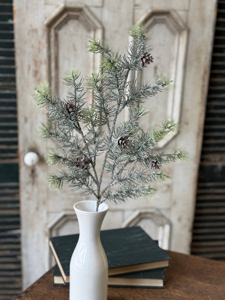 Glitter Laced Cedar Spray | 25.5" | NOT CURRENTLY IN STOCK-New For Holiday 2026!