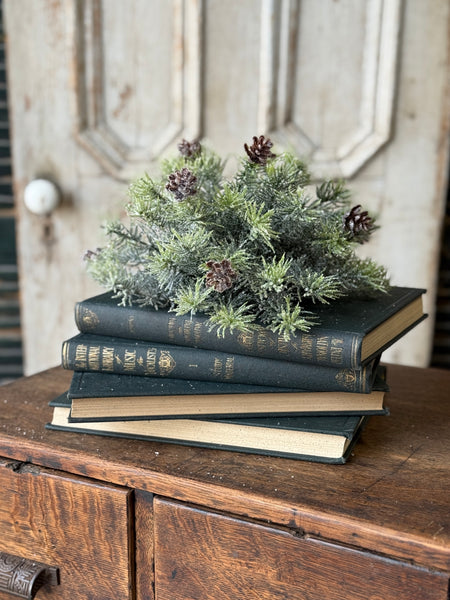 Glitter Laced Cedar Half Sphere | 12" | NOT CURRENTLY IN STOCK-New For Holiday 2026!