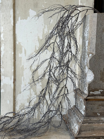 Silvered Strands Hanging Vine | 57" | NOT CURRENTLY IN STOCK-New For Holiday 2026!