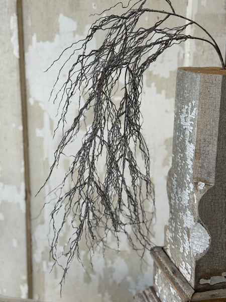 Silvered Strands Hanging Vine | 44" | NOT CURRENTLY IN STOCK-New For Holiday 2026!
