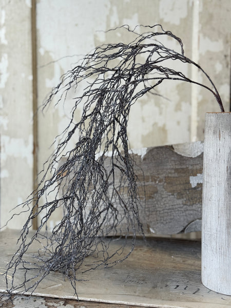 Silvered Strands Hanging Vine | 44" | NOT CURRENTLY IN STOCK-New For Holiday 2026!