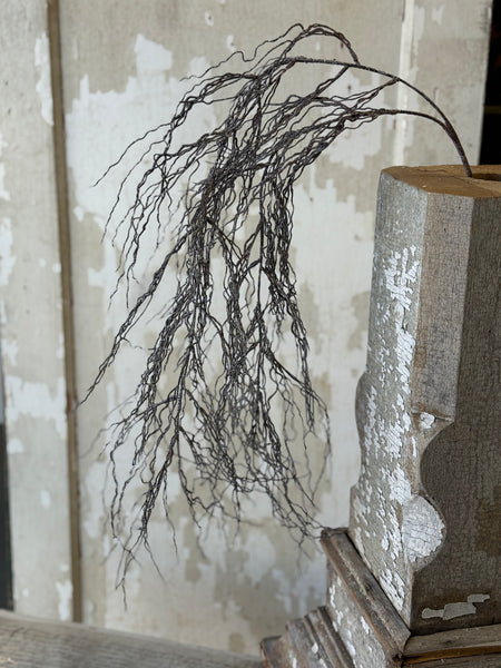 Silvered Strands Hanging Vine | 44" | NOT CURRENTLY IN STOCK-New For Holiday 2026!