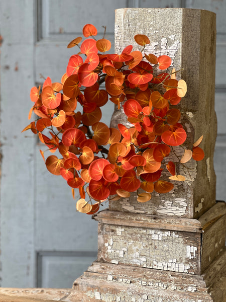 Setting Sun Leaves Candle Ring | 12" | CLEAN UP SPECIAL!  From $4.95 - Last 72pcs!