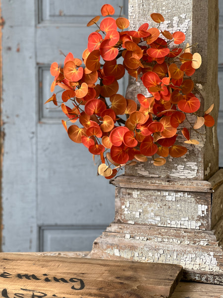 Setting Sun Leaves Candle Ring | 12" | CLEAN UP SPECIAL!  From $4.95 - Last 72pcs!