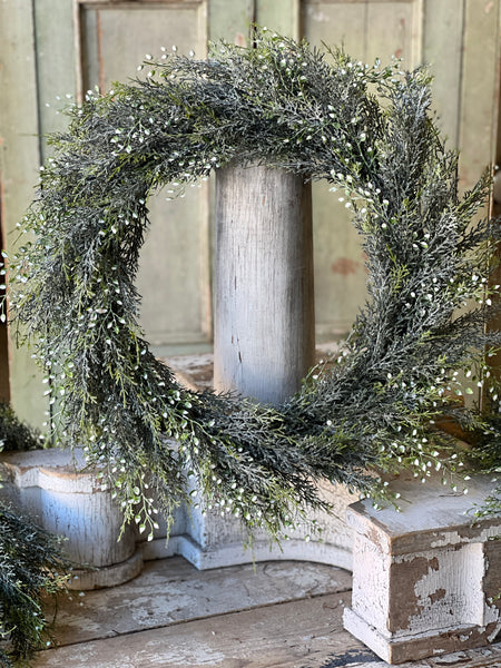 Shimmering Cedar Wreath | 22" | Limited Stock - Last 20pcs!