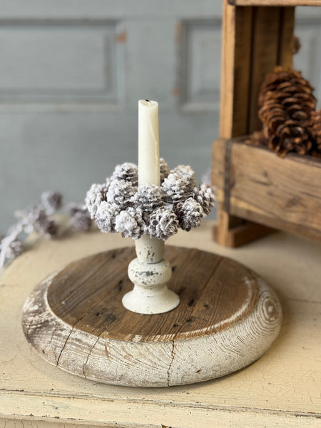 Snow Creek Cone Candle Ring | 4” | NOT CURRENTLY IN STOCK-New For Holiday 2026!
