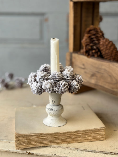 Snow Creek Cone Candle Ring | 4” | NOT CURRENTLY IN STOCK-New For Holiday 2026!