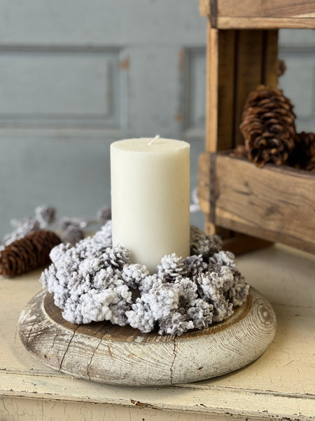 Snow Creek Cone Candle Ring | 7” | NOT CURRENTLY IN STOCK-New For Holiday 2026!