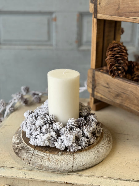 Snow Creek Cone Candle Ring | 7” | NOT CURRENTLY IN STOCK-New For Holiday 2026!