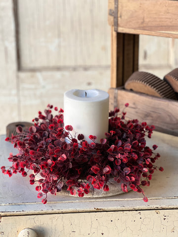 Rushing Red Leaves Candle Ring | 14" | SOLD OUT