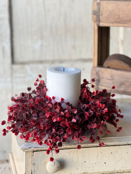 Rushing Red Leaves Candle Ring | 14" | SOLD OUT