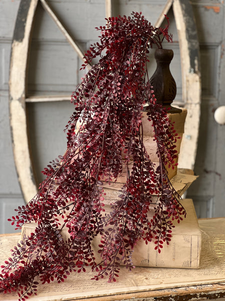 Red Ruta Rue Hanging | 36" | CLEAN UP SPECIAL!  From $4.95 - Last 36pcs!