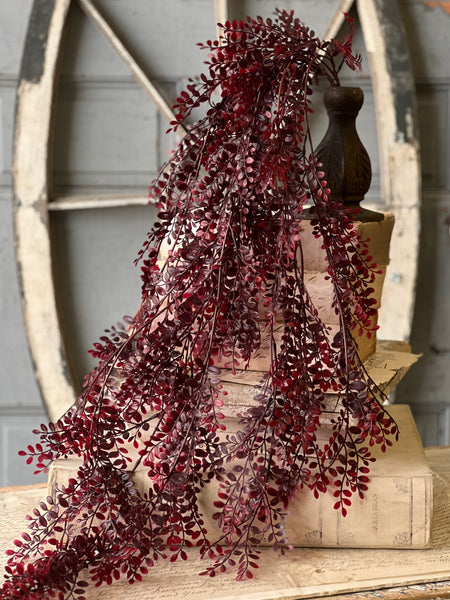 Red Ruta Rue Hanging | 36" | CLEAN UP SPECIAL!  From $4.95 - Last 36pcs!