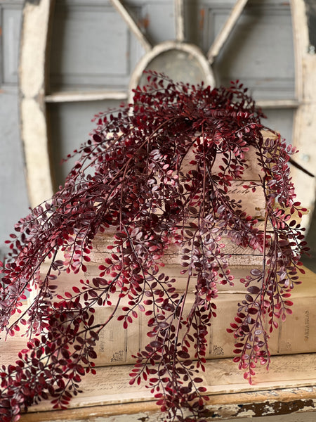 Red Ruta Rue Hanging | 36" | CLEAN UP SPECIAL!  From $4.95 - Last 36pcs!